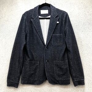 Oliver Spencer Blazer Jacket Mens Small Blue Sporty Business Casual Office